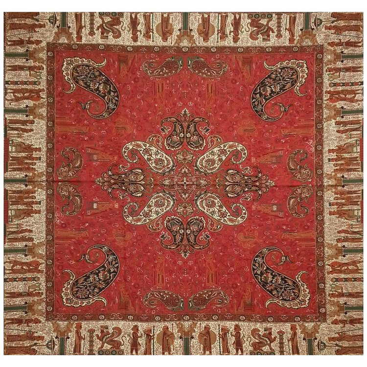 رومیزی مربع ترمه ابریشم کد TRM29