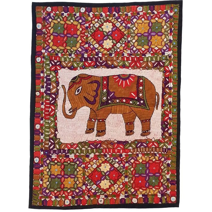 رومیزی سوزن دوزی ابریشم دیوار کوب کد GHAAB5