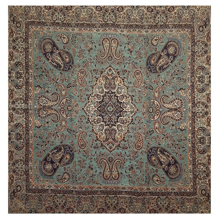 رومیزی مربع ترمه ابریشم کد TRM56