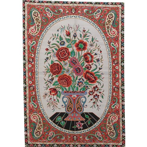 رومیزی تابلوئی ترمه ابریشم کد TRTAB12