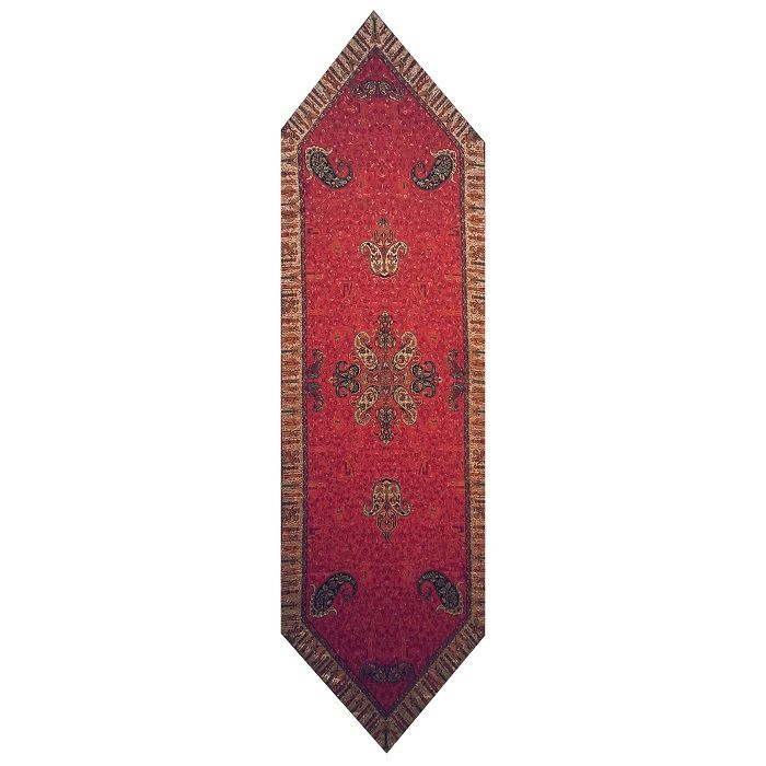 رومیزی رانر ترمه نفیس ابریشم کد TRRA46