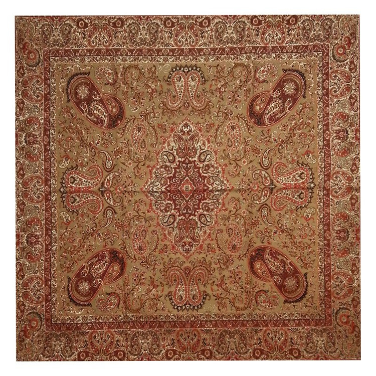 رومیزی مربع ترمه ابریشم کد TRM26