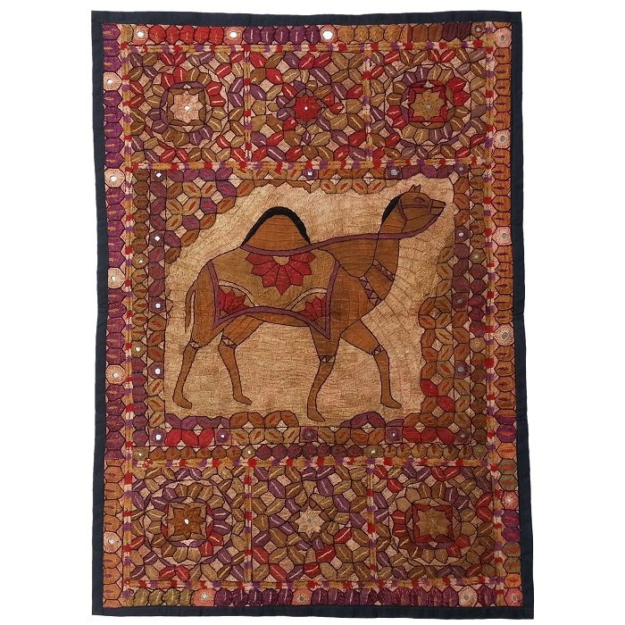 رومیزی سوزن دوزی ابریشم دیوار کوب کد GHAAB29