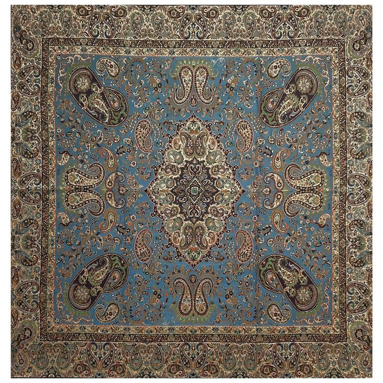 رومیزی مربع ترمه ابریشم کد TRM25