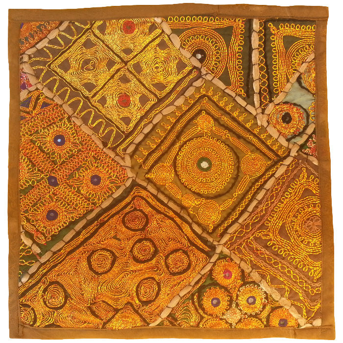 وسط میزی کوچک عسلی سوزن دوزی گلابتون کد QUZAR45