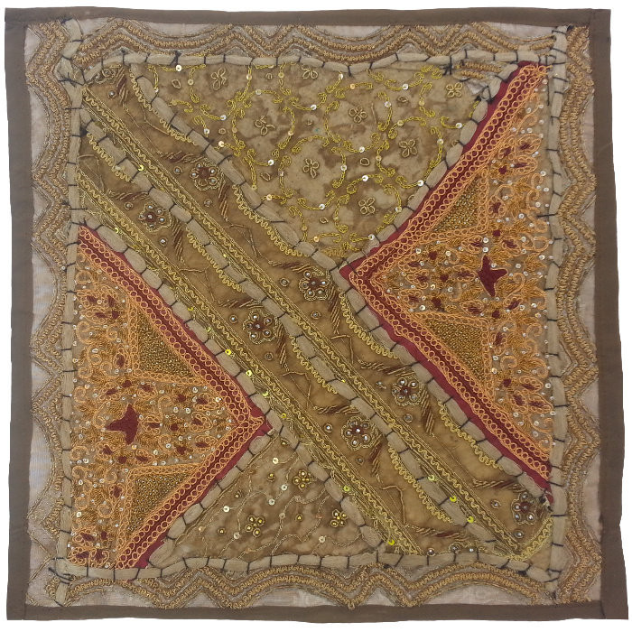 وسط میزی کوچک عسلی سرمه دوزی پرکار کد QUSERPOR30