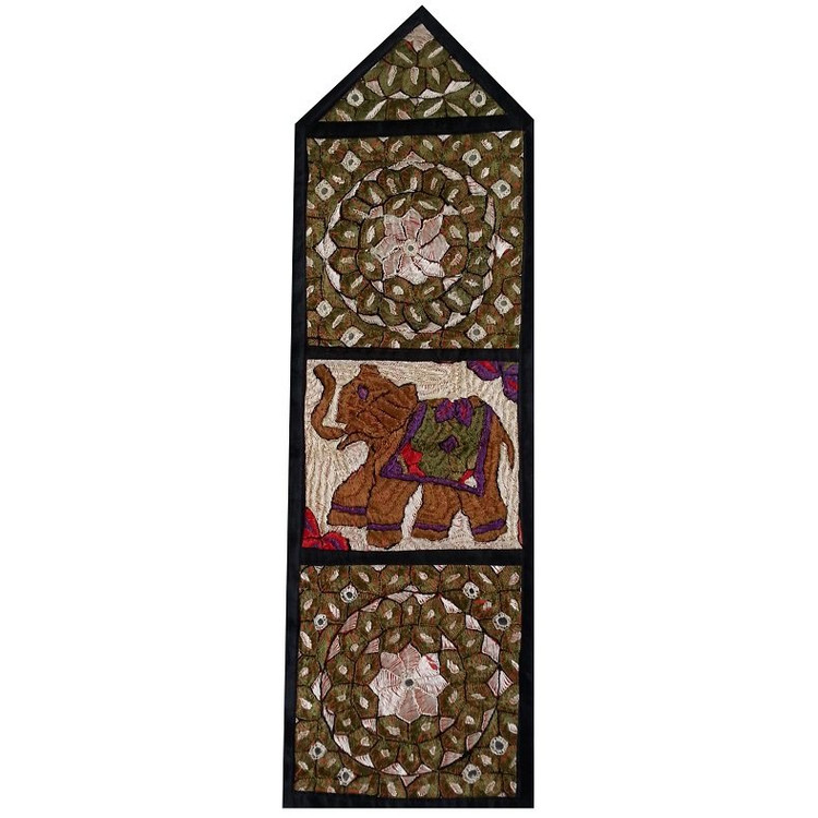 دیوارکوب ۳ جیبه کد JAAB8 سوزن دوزی ابریشم