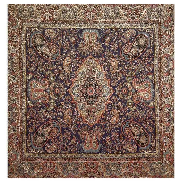 رومیزی مربع ترمه ابریشم کد TRM27