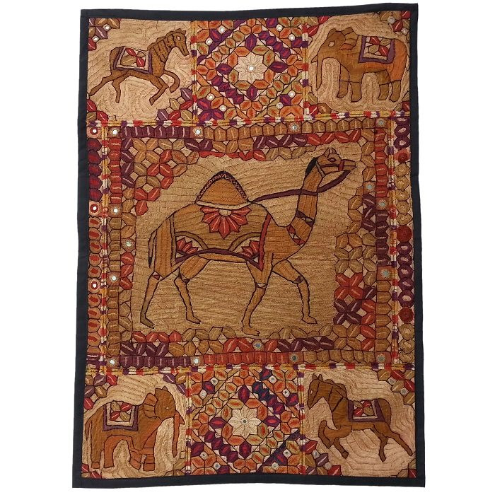 رومیزی سوزن دوزی ابریشم دیوار کوب کد GHAAB34