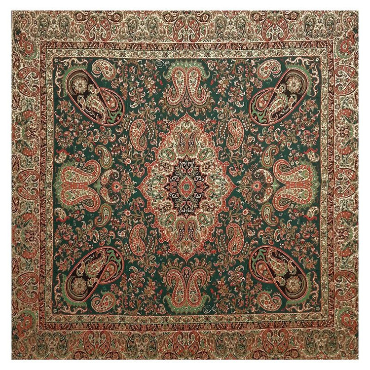 رومیزی مربع ترمه ابریشم کد TRM58