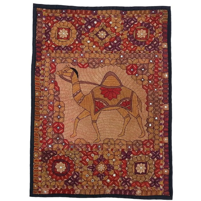 رومیزی سوزن دوزی ابریشم دیوار کوب کد GHAAB30