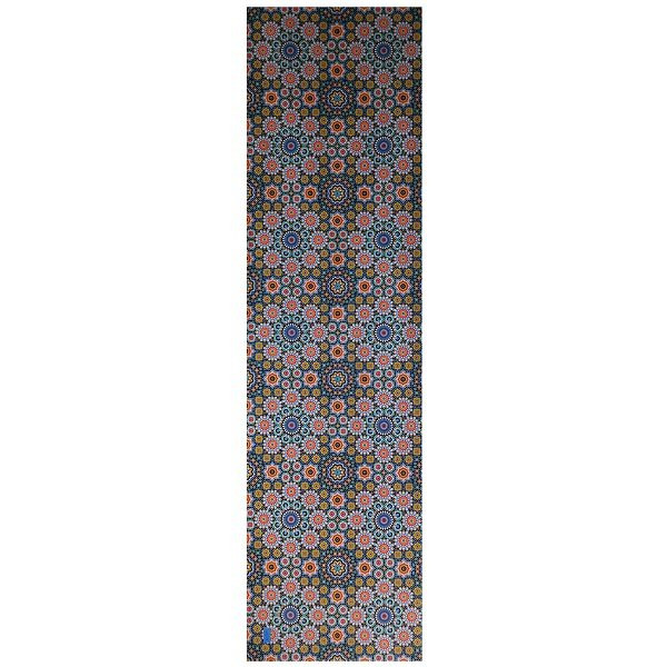 رومیزی رانر مخمل کوبیده طرح کاشی کد MAKHRAN2