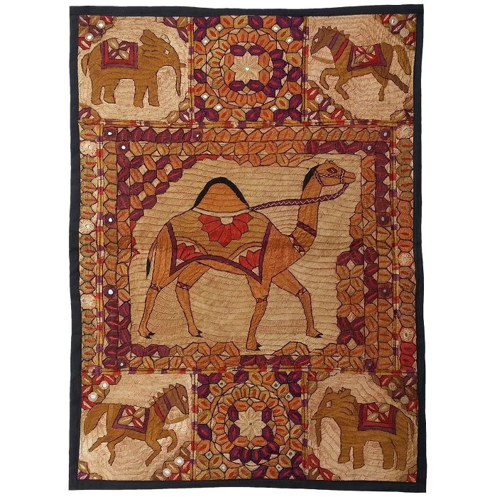 رومیزی سوزن دوزی ابریشم دیوار کوب کد GHAAB35