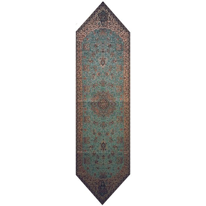 رومیزی رانر ترمه نفیس ابریشم کد TRRA82