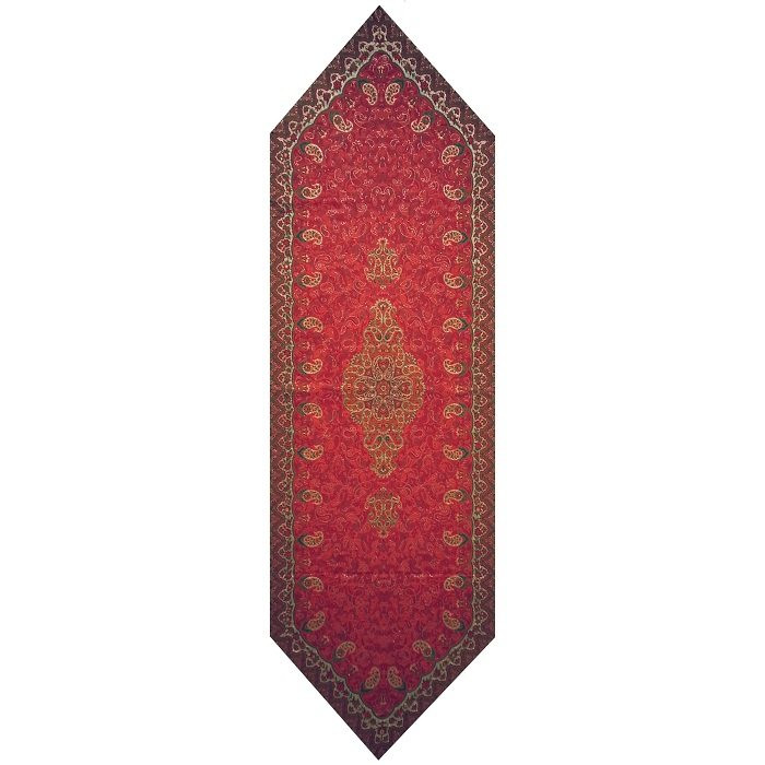 رومیزی رانر ترمه نفیس ابریشم کد TRRA77