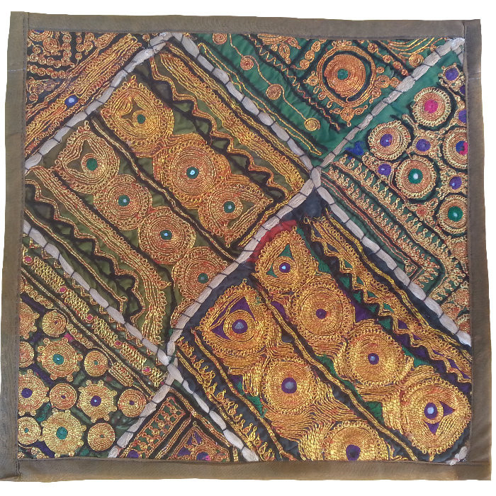 وسط میزی کوچک عسلی سوزن دوزی گلابتون کد QUZAR35