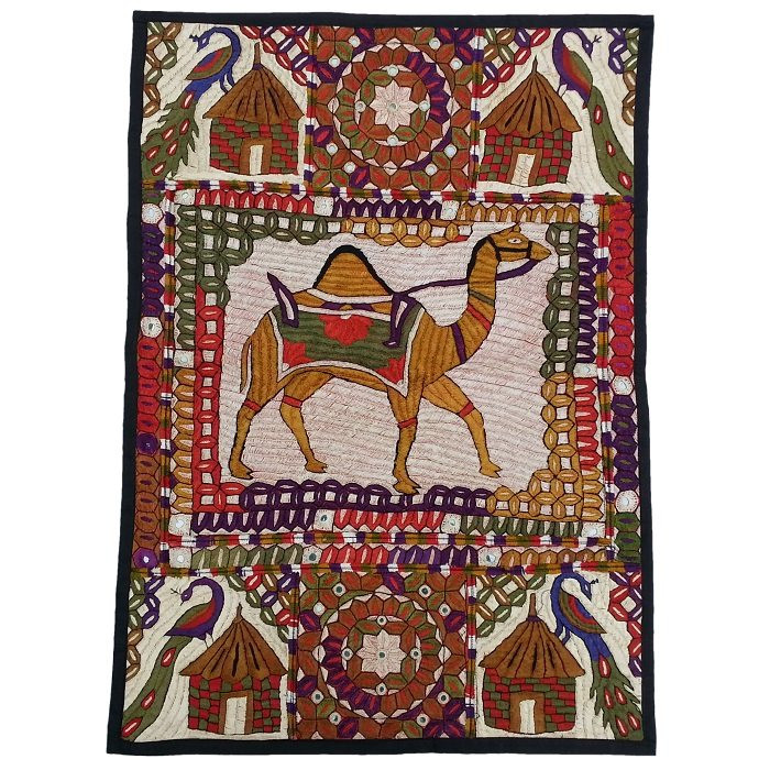 رومیزی سوزن دوزی ابریشم دیوار کوب کد GHAAB12