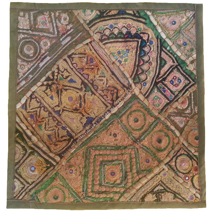 وسط میزی کوچک عسلی سوزن دوزی گلابتون کد QUZAR30