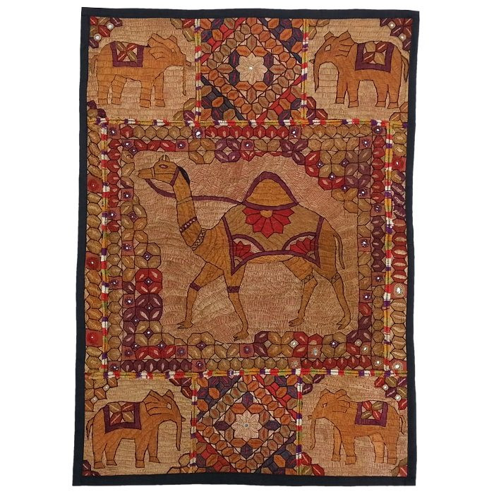 رومیزی سوزن دوزی ابریشم دیوار کوب کد GHAAB27