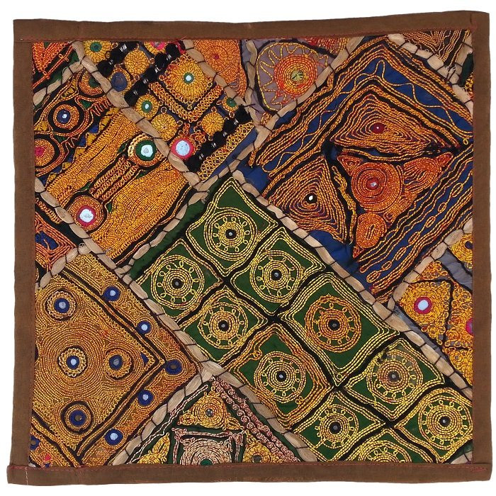 وسط میزی کوچک عسلی سوزن دوزی گلابتون کد QUZAR2