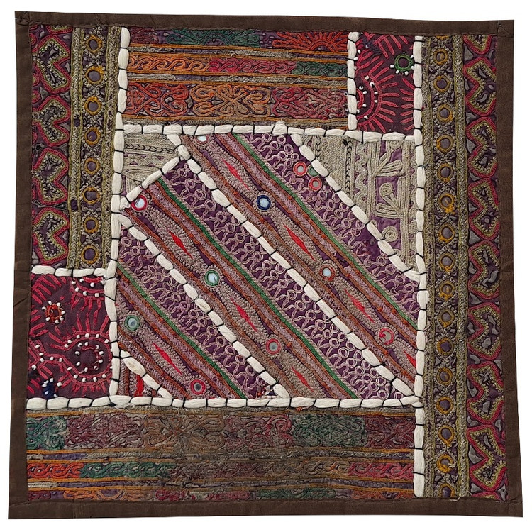 وسط میزی کوچک عسلی کهنه دوزی کد QUKOH۴۹