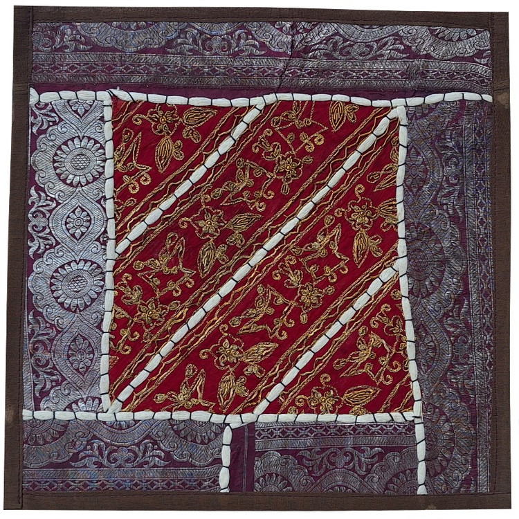 وسط میزی کوچک عسلی کد SER۵۹ سرمه دوزی ظریف و زیبا آستردار