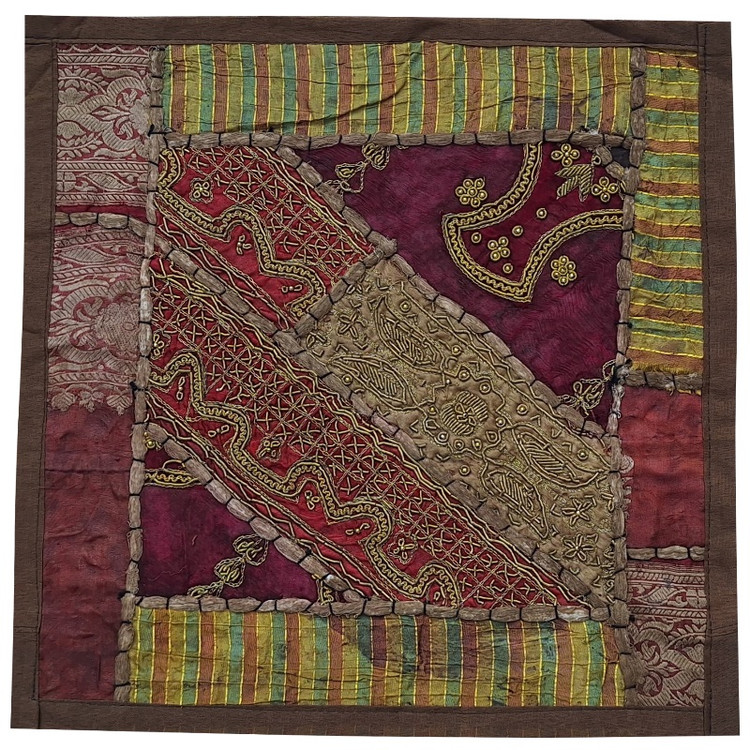 وسط میزی کوچک عسلی کد SER۹۸ سرمه دوزی ظریف و زیبا آستردار
