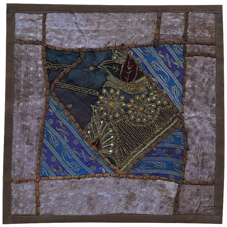 وسط میزی کوچک عسلی کد SER۹۵ سرمه دوزی ظریف و زیبا آستردار