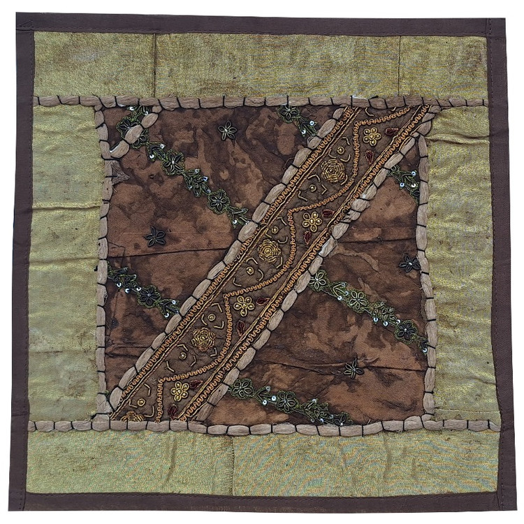 وسط میزی کوچک عسلی کد SER۸۲ سرمه دوزی ظریف و زیبا آستردار