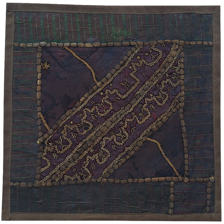 وسط میزی کوچک عسلی کد SER۸۰ سرمه دوزی ظریف و زیبا آستردار