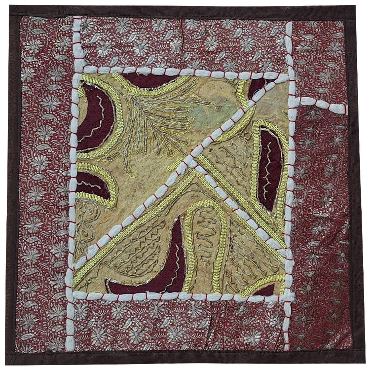 وسط میزی کوچک عسلی کد SER۷1 سرمه دوزی ظریف و زیبا آستردار