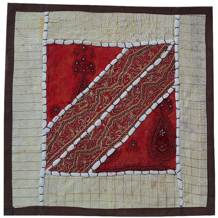 وسط میزی کوچک عسلی کد SER۶۹ سرمه دوزی ظریف و زیبا آستردار