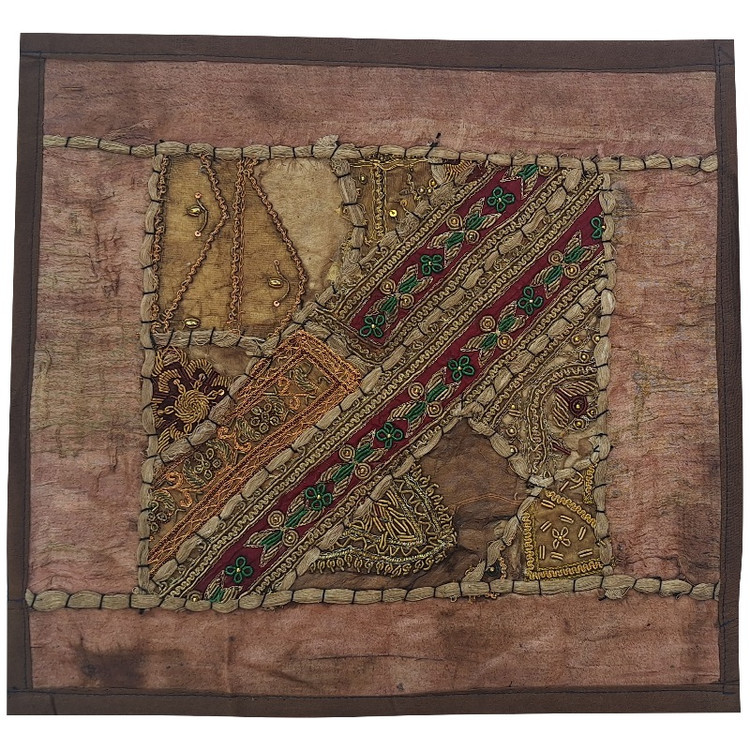 وسط میزی کوچک عسلی کد SER۱۱۰ سرمه دوزی ظریف و زیبا آستردار