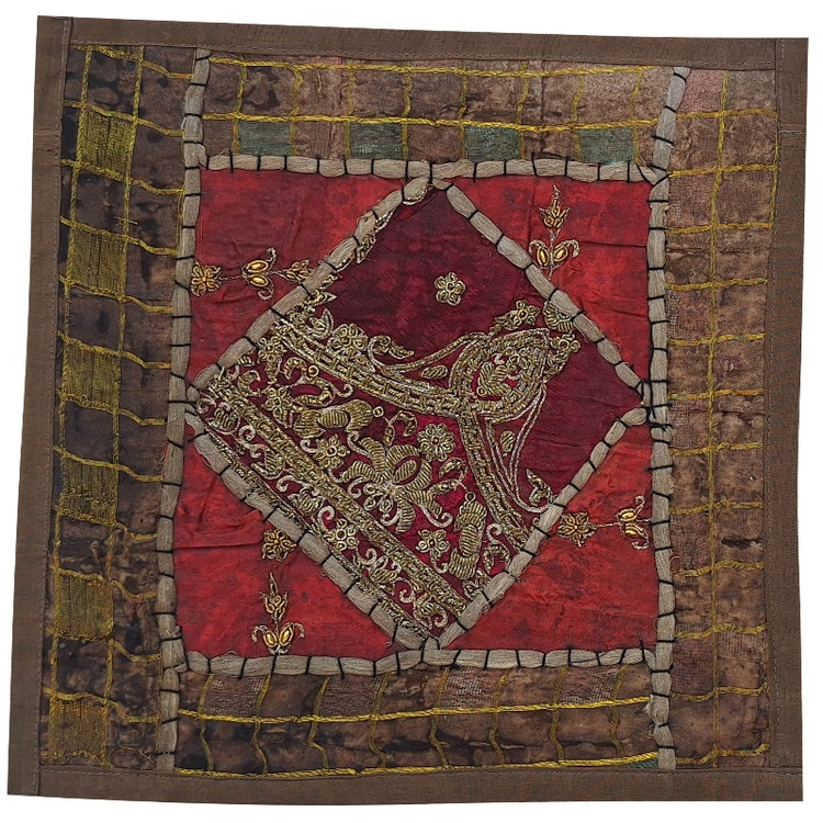 وسط میزی کوچک عسلی کد SER۱۲۲ سرمه دوزی ظریف و زیبا آستردار