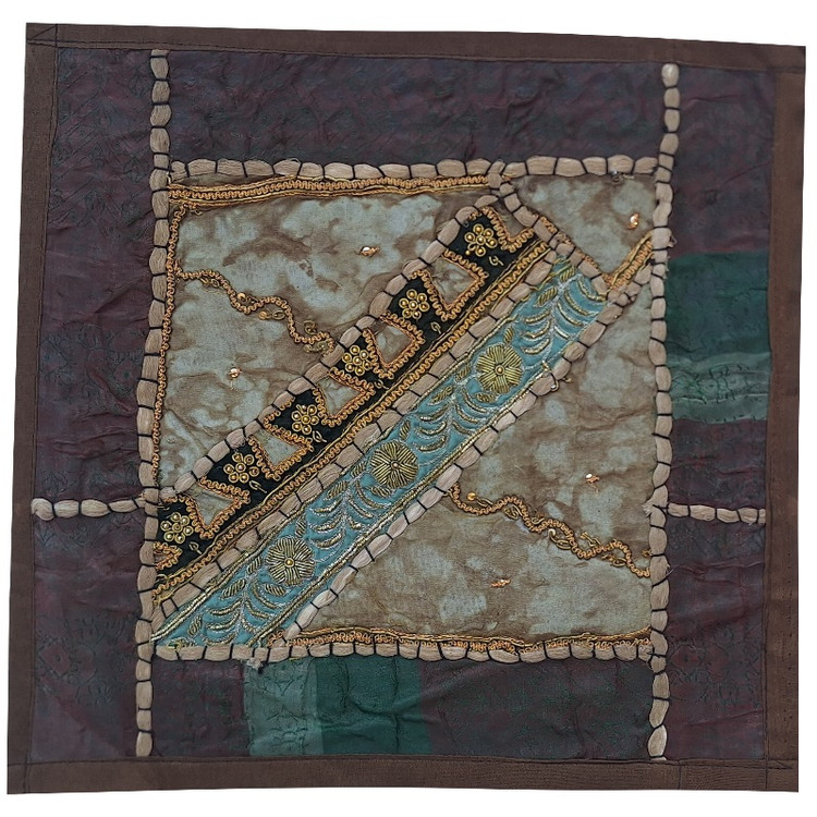 وسط میزی کوچک عسلی کد SER۱۳۹ سرمه دوزی ظریف و زیبا آستردار
