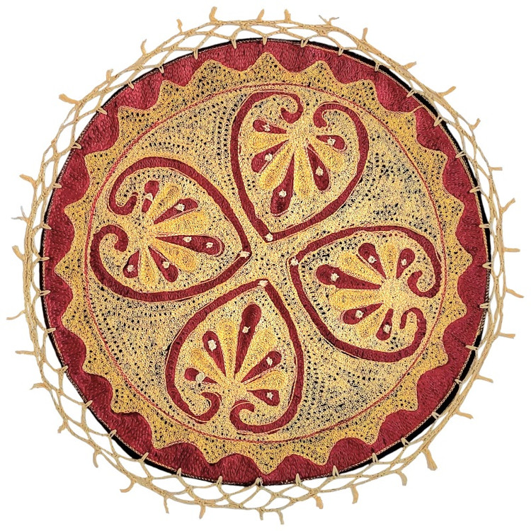 رومیزی عسلی سوزن دوزی مدل قلاب دوزی کد GE4