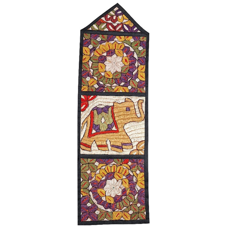 دیوارکوب ۳ جیبه کد JAAB۵۶ سوزن دوزی ابریشم