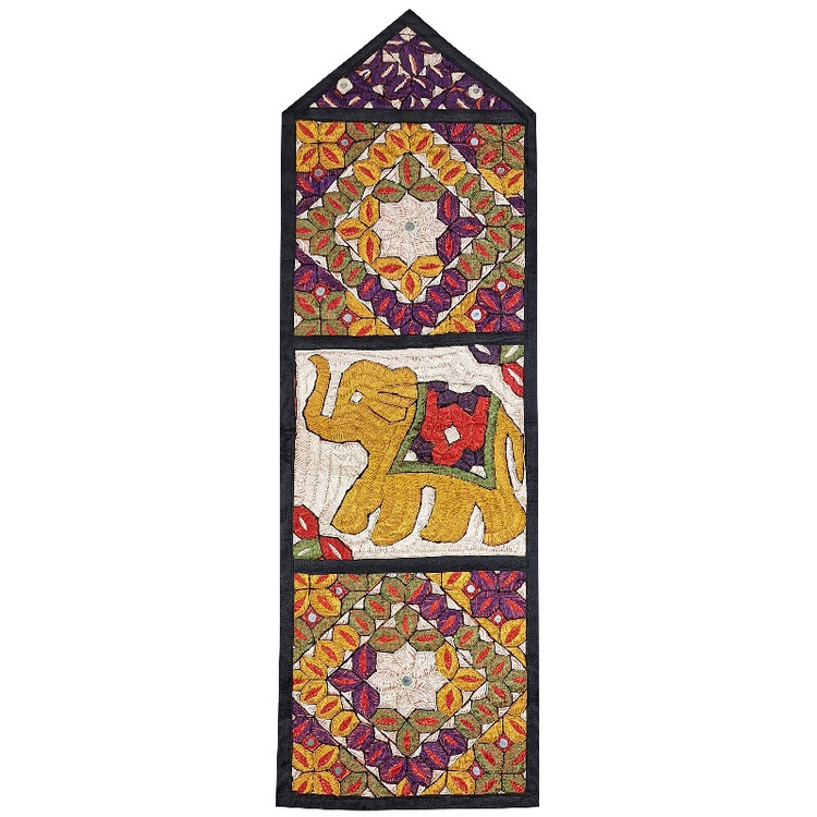 دیوارکوب ۳ جیبه کد JAAB۵۹ سوزن دوزی ابریشم