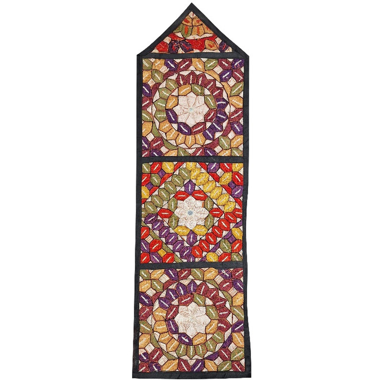 دیوارکوب ۳ جیبه کد JAAB۷۵ سوزن دوزی ابریشم