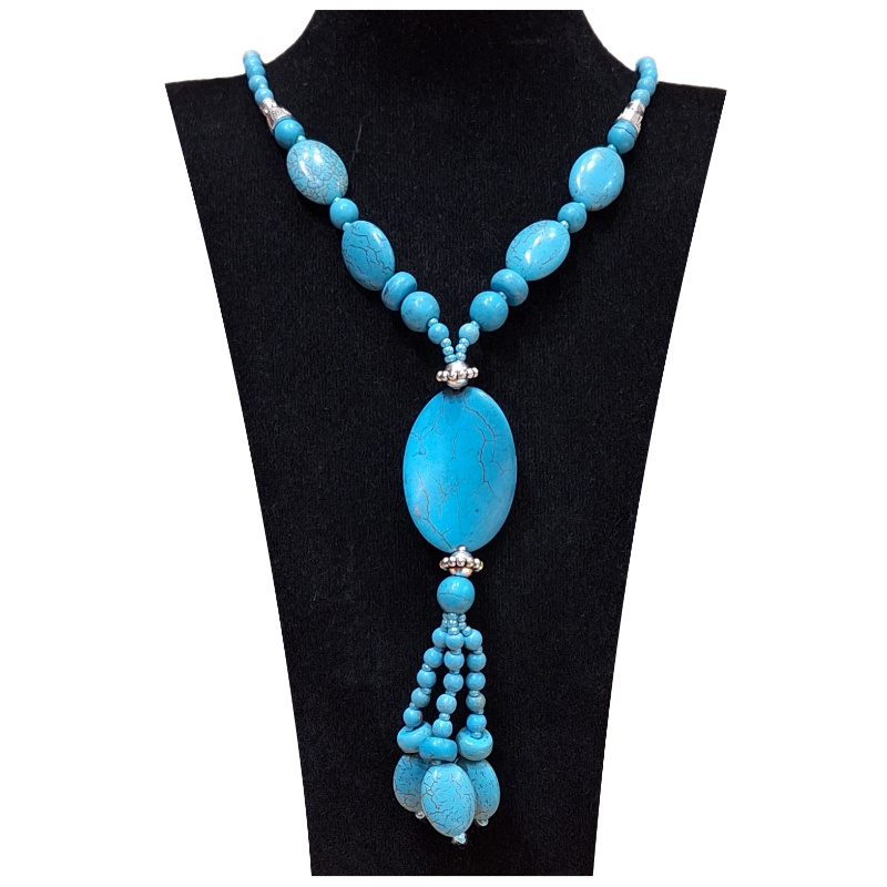 گردنبند سنگی زنانه کد GARSANFI2