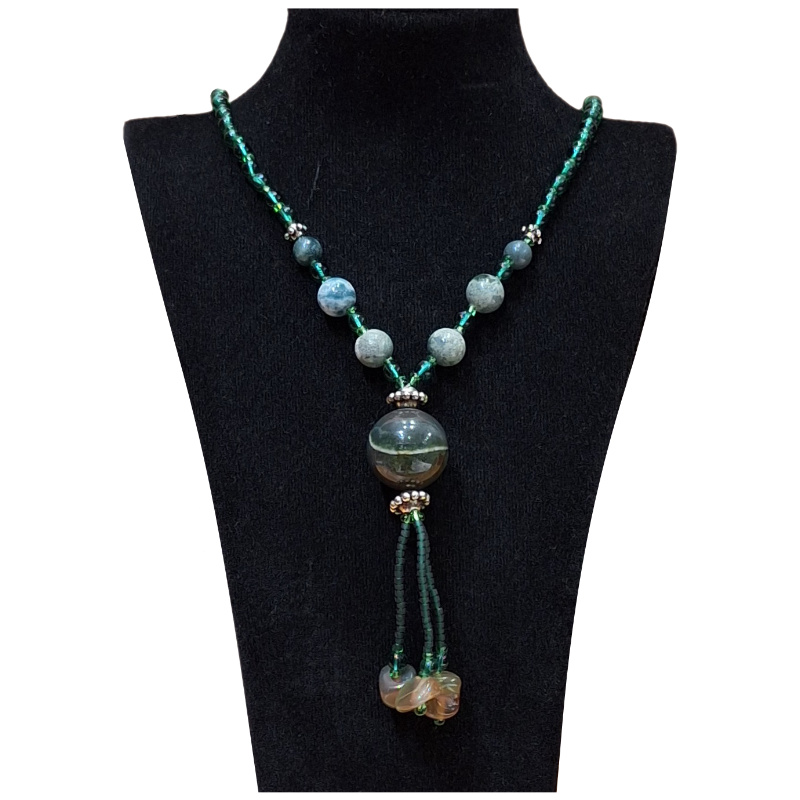 گردنبند سنگی زنانه کد GARSANJAS6