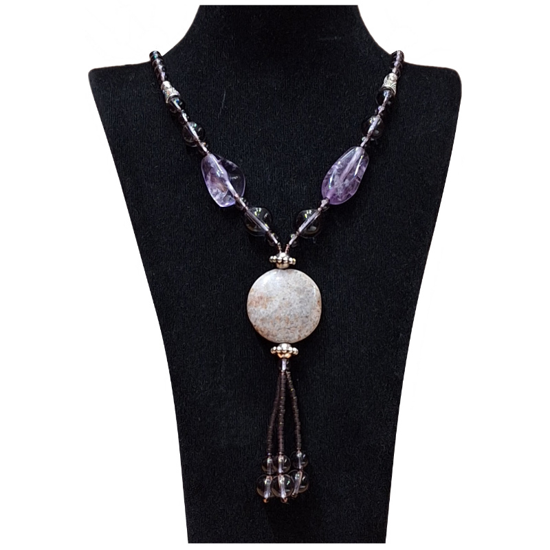 گردنبند سنگی زنانه کد GARSANAMA10