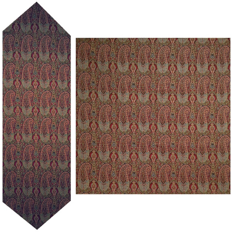 ست ۲ تکه رومیزی ترمه نفیس کد T22RA33